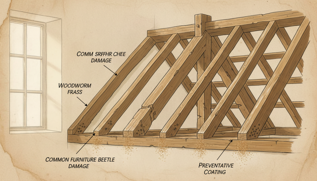 découvrez les traitements préventifs et curatifs essentiels pour protéger les charpentes en bois, adaptés aux différentes classes d'emploi selon la norme en 335.