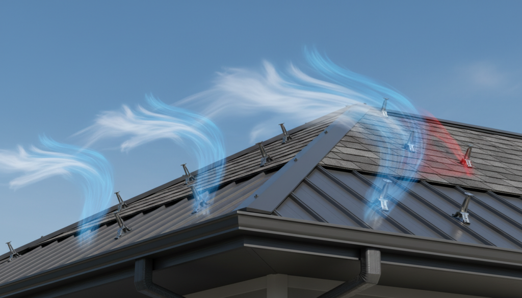 découvrez comment les fixations en toiture résistent à la dépression du vent pour assurer la sécurité et la durabilité de votre toit.