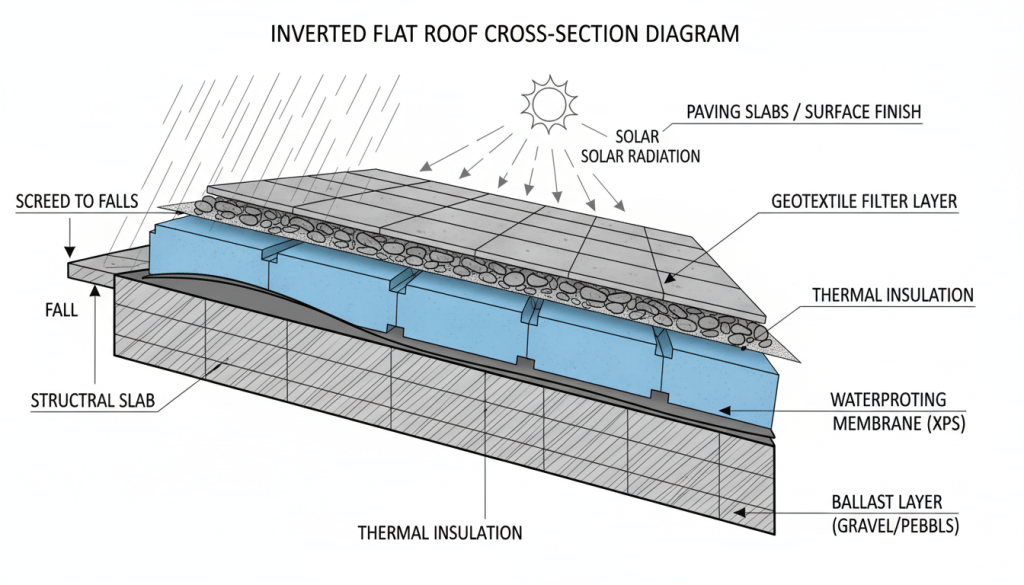 découvrez les avantages de la toiture-terrasse inversée, une solution où l'isolant protège efficacement l'étanchéité pour une meilleure durabilité et performance énergétique.
